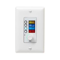 BSS EC4BV Ethernet Wall-Mount Controller with 4 Buttons and Volume White